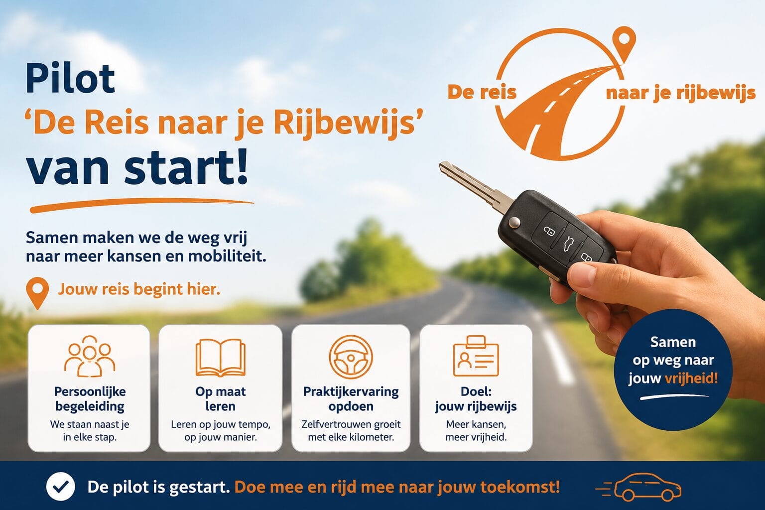 Pilot ‘De Reis naar je Rijbewijs’ van start